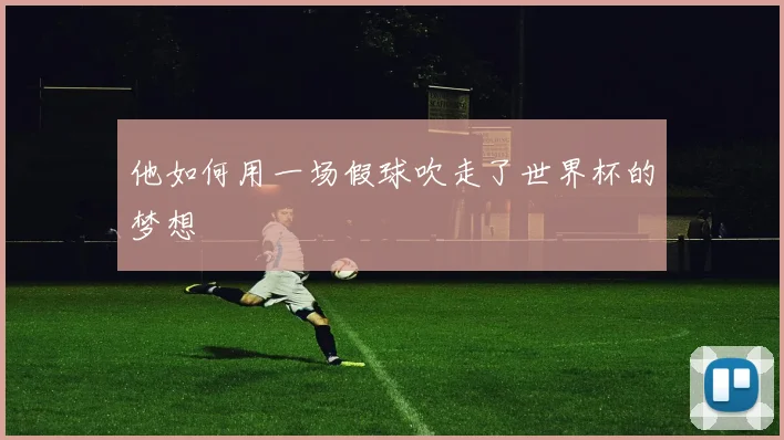 他如何用一场假球吹走了世界杯的梦想